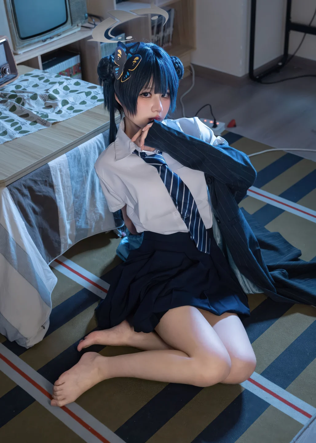 清水凪 - No.001 蔚蓝档案·龙华妃咲 JK [52P-526MB] tg@simisebaisi 【丝足阁】048.webp